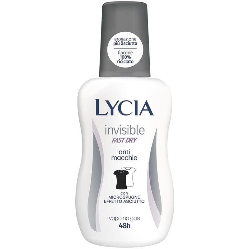 SET 6 LYCIA DEODORANTE VAPO IN FORMATO DA 75 ML INVISIBLE FAST DRY