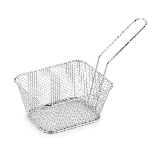 MAURY'S CESTINO CON MANICO PER FRITTI REALIZZATO IN ACCIAIO INOX