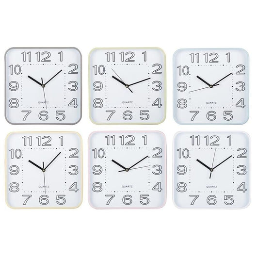 MAURY'S OROLOGIO EASY QUADRATO DA 30 CM IN COLORE ASSORTITO