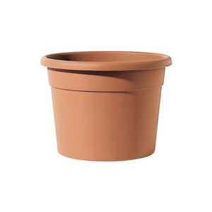 DIANA VASO CILINDRICO IN RESINA 60 X 45 CM COLORE TERRACOTTA