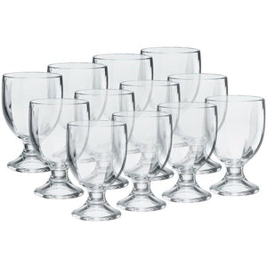 12 BICCHIERI CALICI RISTORANTE MUGHETTO PER ACQUA 245ML EXTRA RESISTENTI