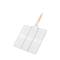 MAURY'S GRATICOLA IN ACCIAIO CON MANICO IN LEGNO 39 X 50 CM