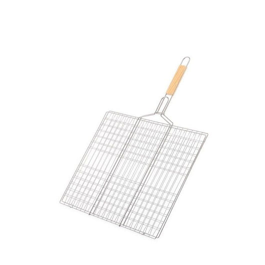 MAURY'S GRATICOLA IN ACCIAIO CON MANICO IN LEGNO 39 X 50 CM