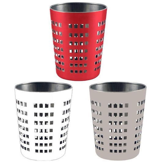 MAURY'S JOLLY PORTA TUTTO IN ACCIAIO INOX 12 X H13 CM IN COLORE ASSORITO