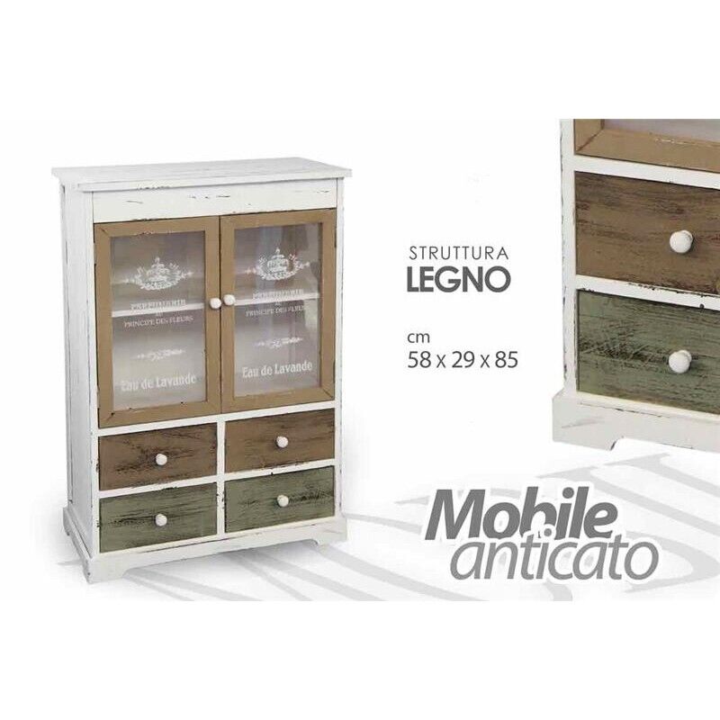 MOBILE ANTICATO 58X29X85 CM STRUTTURA LEGNO