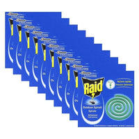 10 CONFEZIONI RAID SPIRALI ANTIZANZARE DA 10 PZ CIASCUNA