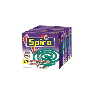 SET 6 SPIRA ZAMPIRONI SPIRALETTE ANTIZANZARA 10 PZ CON 2 SUPPORTI METALLICI