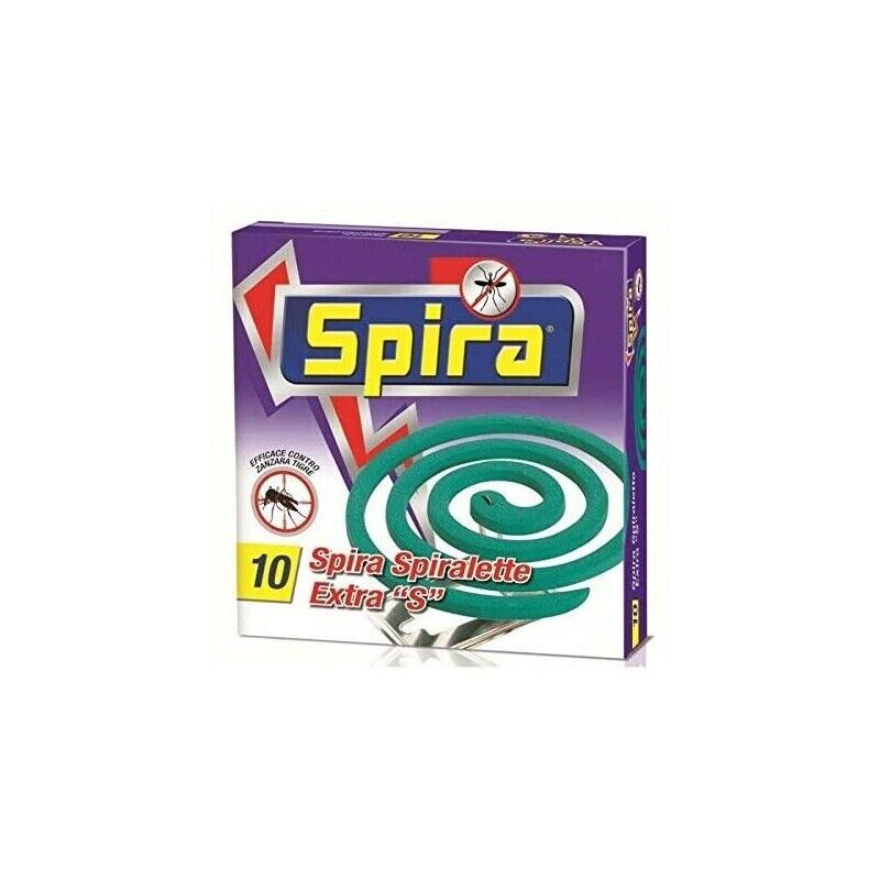 SET 6 SPIRA ZAMPIRONI SPIRALETTE ANTIZANZARA 10 PZ CON 2 SUPPORTI METALLICI