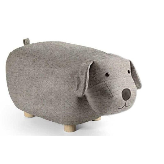 SGABELLO PUPPY A FORMA DI CANE IN SIMILPELLE 62X32 XH30 CM COLORE CROCCODILE