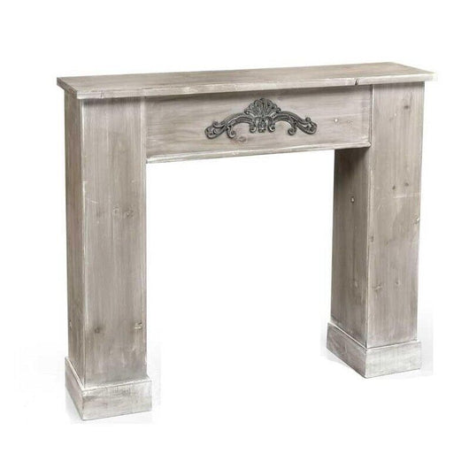 CORNICE PER CAMINETTO 110X23X H96 CM IN COLORE EFFETTO CEMENTO