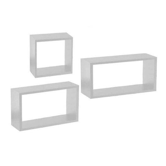 SET 3 PENSILI QUADRATI IN LEGNO IN TRE MISURE CON FINITURA BIANCA