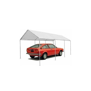 GAZEBO CARPORT IN ACCIAIO 3X6 MT COPERTURA GARAGE PER AUTO BIANCO