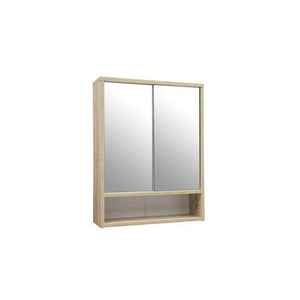 ARMADIETTO PENSILE DA BAGNO CON SPECCHIO IN LEGNO 50X15X65 CM