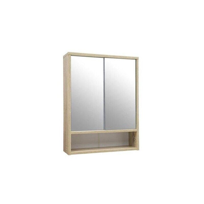ARMADIETTO PENSILE DA BAGNO CON SPECCHIO IN LEGNO 50X15X65 CM