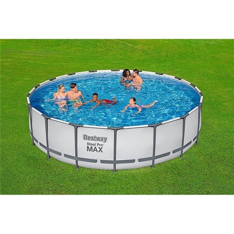 BESTWAY PISCINA FUORI TERRA AUTOPORTANTE CON STRUTTURA RIGIDA TONDA 549 X 122 CM