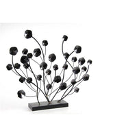 DECORAZIONE FLOREALE DA TAVOLO IN METALLO 23 X 12 X 63 CM COLORE NERO
