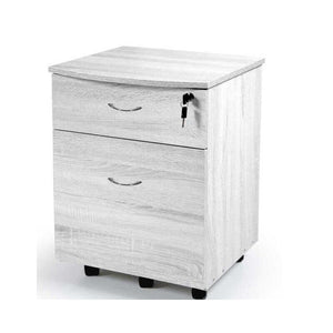 GAIA CASSETTIERA CON SERRATURA A 2 CASSETTI 42 X 40 X 55 IN COLORE BIANCO