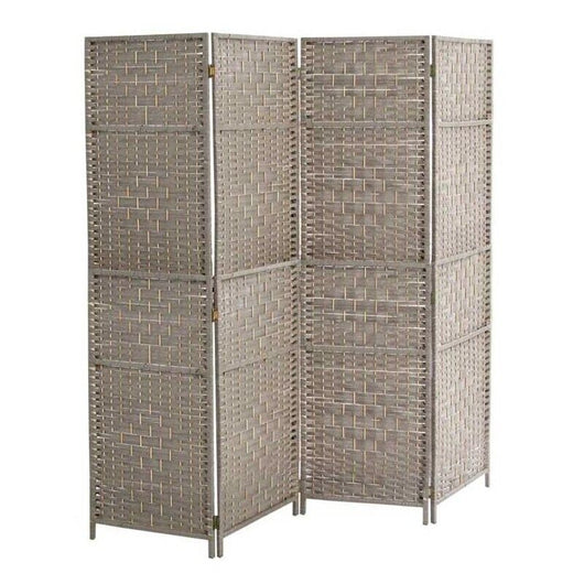 SEPARÈ IN LEGNO CON 4 PANNELLI DA 180 X 180 COLORE GRIGIO