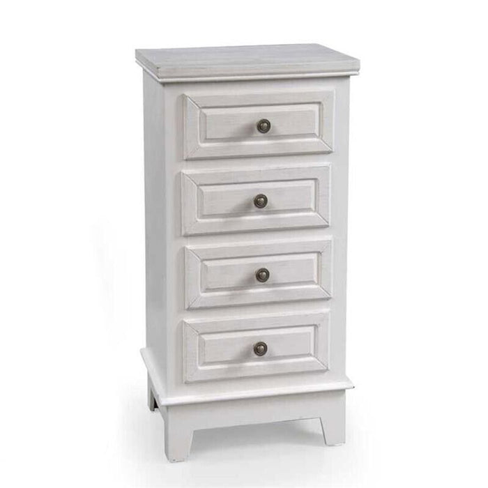 PERLA CASSETTIERA A 4 CASSETTI 40 X 30 X 79 CM COLORE BIANCO