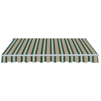 TENDA DA SOLE COMPLETA DI BRACCI 295 X 250 CM VERDE/BEIGE