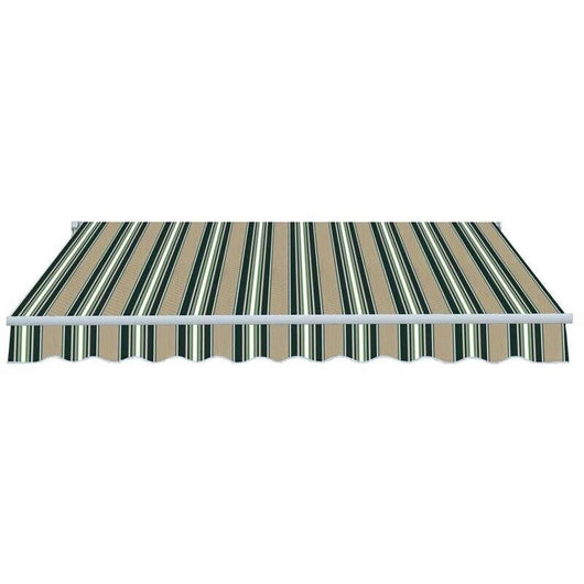 TENDA DA SOLE COMPLETA DI BRACCI 295 X 250 CM VERDE/BEIGE