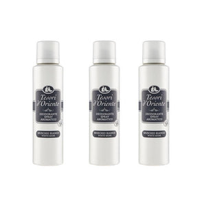 SET 3 CONFEZIONI TESORI D'ORIENTE DEODORANTE SPRAY MUSCHIO BIANCO DA 150 ML