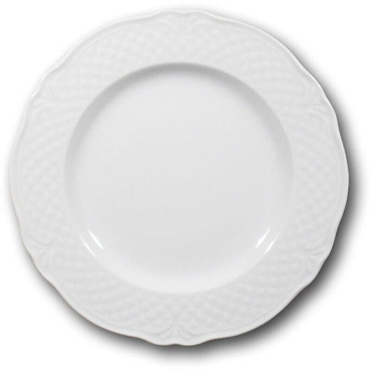 6 PIATTI MALAGA PIANO IN CERAMICA 26CM BIANCO