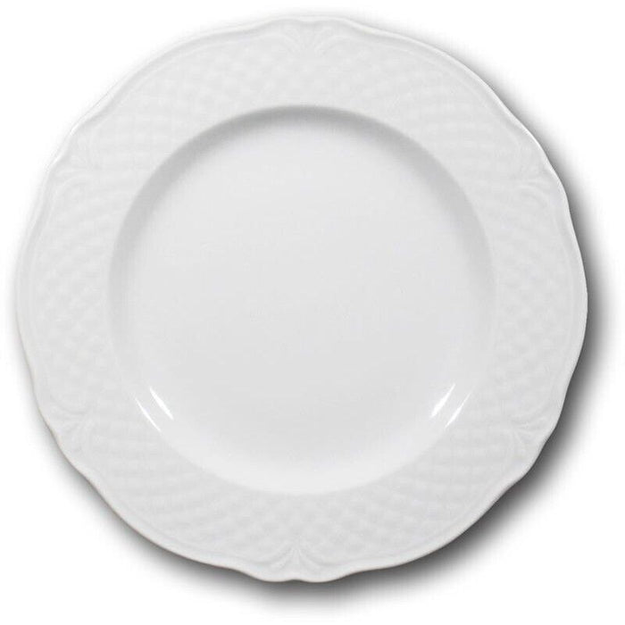 6 PIATTI MALAGA PIANO IN CERAMICA 26CM BIANCO