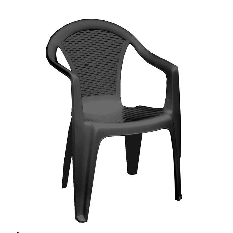 MAURY'S KORA SEDIA IMPILABILE DA ESTERNO MOKA 55 X 54 X H82 CM