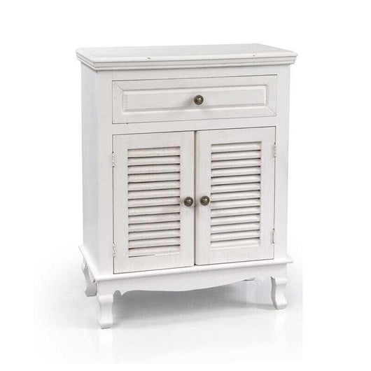 PERLA MOBILE CON CASSETTO E ANTE 60 X 30 X78 CM COLORE BIANCO