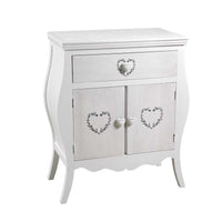 VINCY MOBILE CON ANTE E CASSETTO 65 X 35 X 76 CM BIANCO