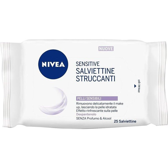NIVEA BIO SENSITIVE SALVIETTE STRUCCANTI DA 25 PEZZI