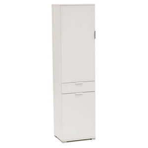 ARMADIO BASIC CON 2 ANTE E 1 CASSETTO BIANCO 45 X 38 X H174 CM