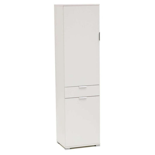 ARMADIO BASIC CON 2 ANTE E 1 CASSETTO BIANCO 45 X 38 X H174 CM