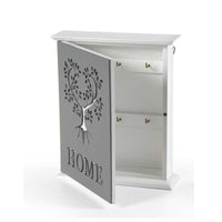 CASETTA PORTACHIAVI IN LEGNO 20X6X24 CM CON DECORO ASSORTITO