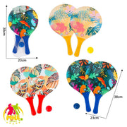 Trade Shop - Racchette Da Spiaggia Con Pallina Divertimento Piscina Mare Varie Fantasie 38x23 -