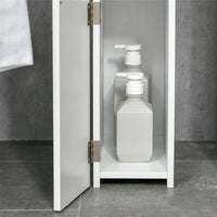 COLONNA DA BAGNO CON 2 RIPIANI E 2 ARMADIETTI 15.2X29.8X118 CM BIANCO