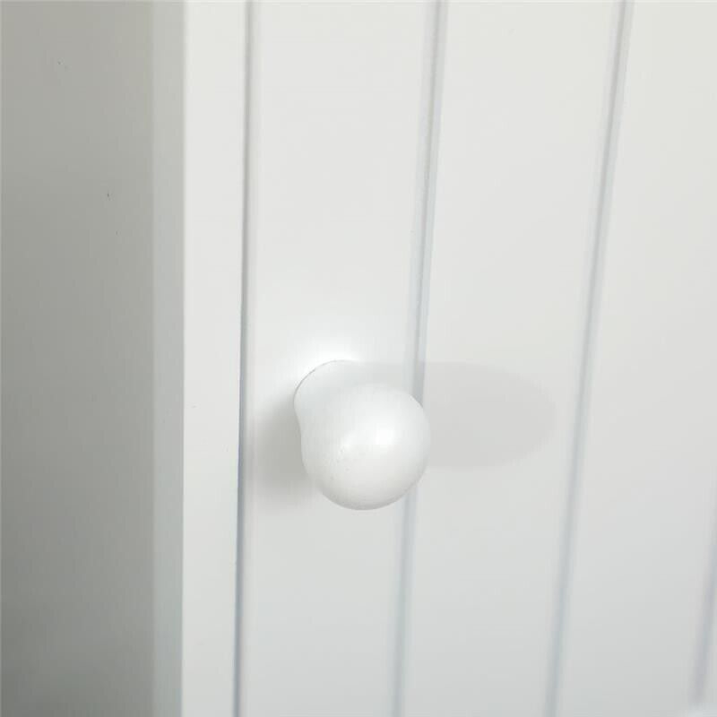 MOBILETTO DA BAGNO CON ARMADIETTO E SPAZIO PER CARTA IGIENICA 19X15X56 CM BIANCO