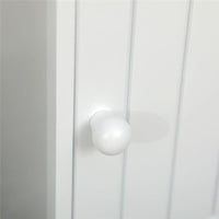 MOBILETTO DA BAGNO CON ARMADIETTO E SPAZIO PER CARTA IGIENICA 19X15X56 CM BIANCO