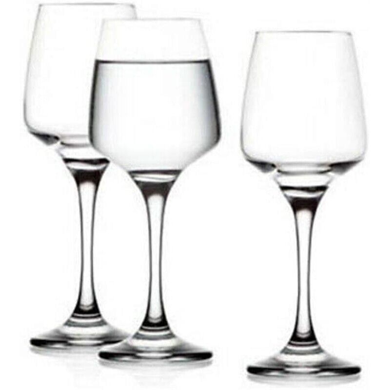 SET DIAMANTE DA 6 BICCHIERI CALICI PER ACQUA DA 300 CC