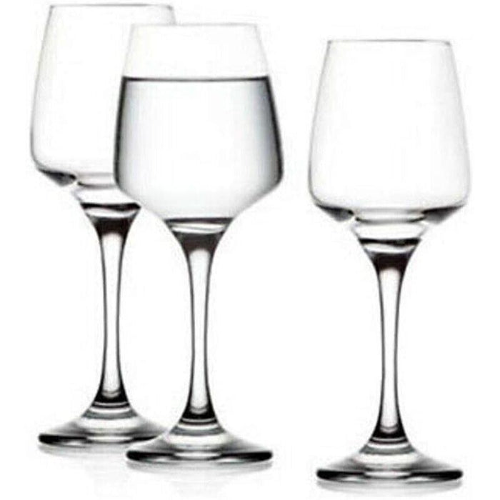 SET DIAMANTE DA 6 BICCHIERI CALICI PER ACQUA DA 300 CC