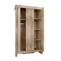 ARMADIO DA ARREDO CON 3 ANTE 109X52X180 CM COLORE ROVERE