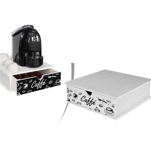 CASSETTO PORTA CIALDE IN LEGNO 29X32X10H  CM COLORE ASSORTITO