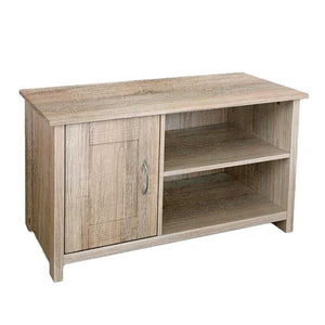 MOBILE BASSO DA ARREDO CON ANTA E 2 VANI APERTI 90X39X50CM COLORE ROVERE