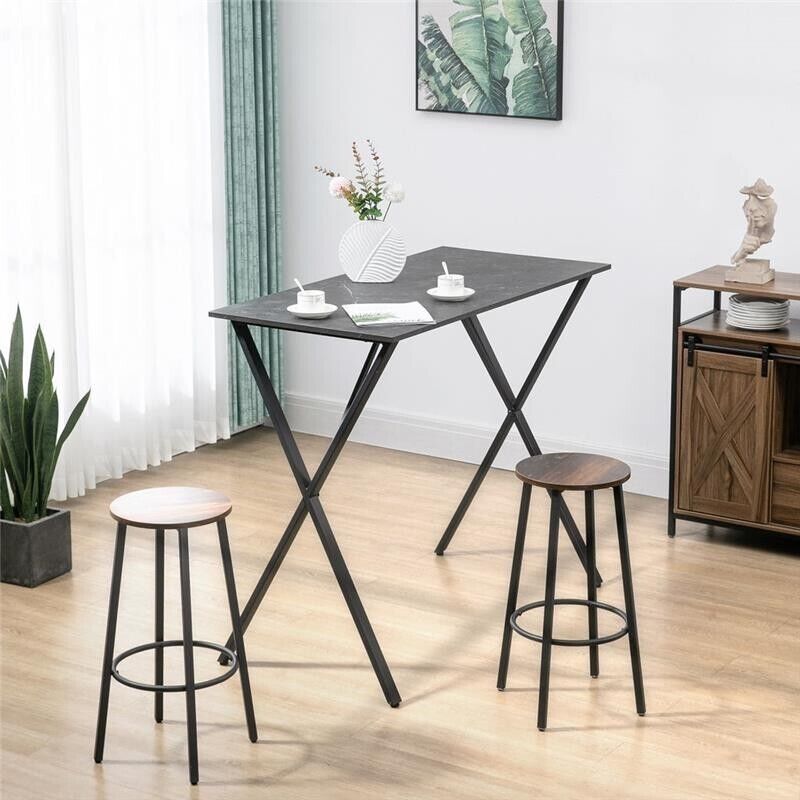 BANCONE STILE MODERNO INDUSTRIALE EFFETTO MARMO 120X60X102 CM NERO