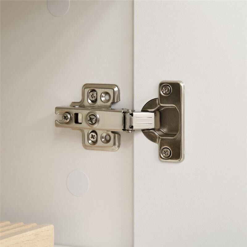 DISPENSA CUCINA CON 4 ANTE, 3 RIPIANI REGOLABILI E MENSOLE 60X35X170 CM BIANCO