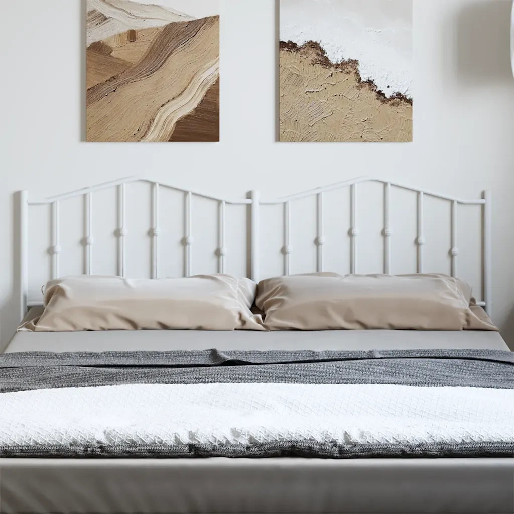 Testiera in Metallo-Testiera in Ferro-Testata Bianco 193 cm 559069