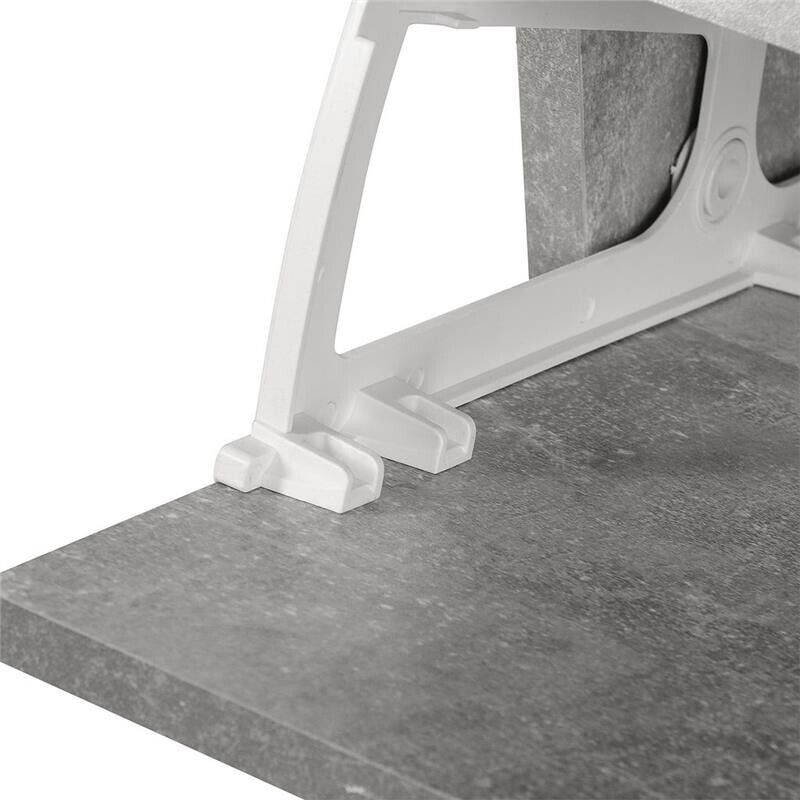 MOBILE GUARDAROBA CON SPECCHIO APPENDIABITI E SCARPIERA 90X22X116 CM GRIGIO