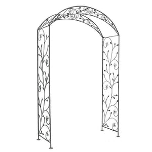 ARCO ANDERSON GRIGIO ANTICO IN ACCIAIO VERNICIATO A POLVERE 135 X 47,5 X H230CM