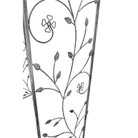 ARCO ANDERSON GRIGIO ANTICO IN ACCIAIO VERNICIATO A POLVERE 135 X 47,5 X H230CM